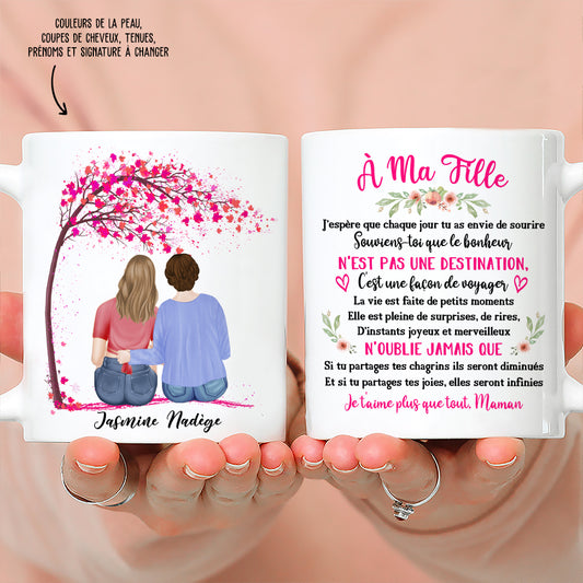 Le Bonheur N‘Est Pas Une Destination- Personalized Custom Coffee Mug