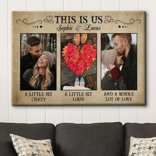 This Is Us - Personalized Custom Photo Canvas