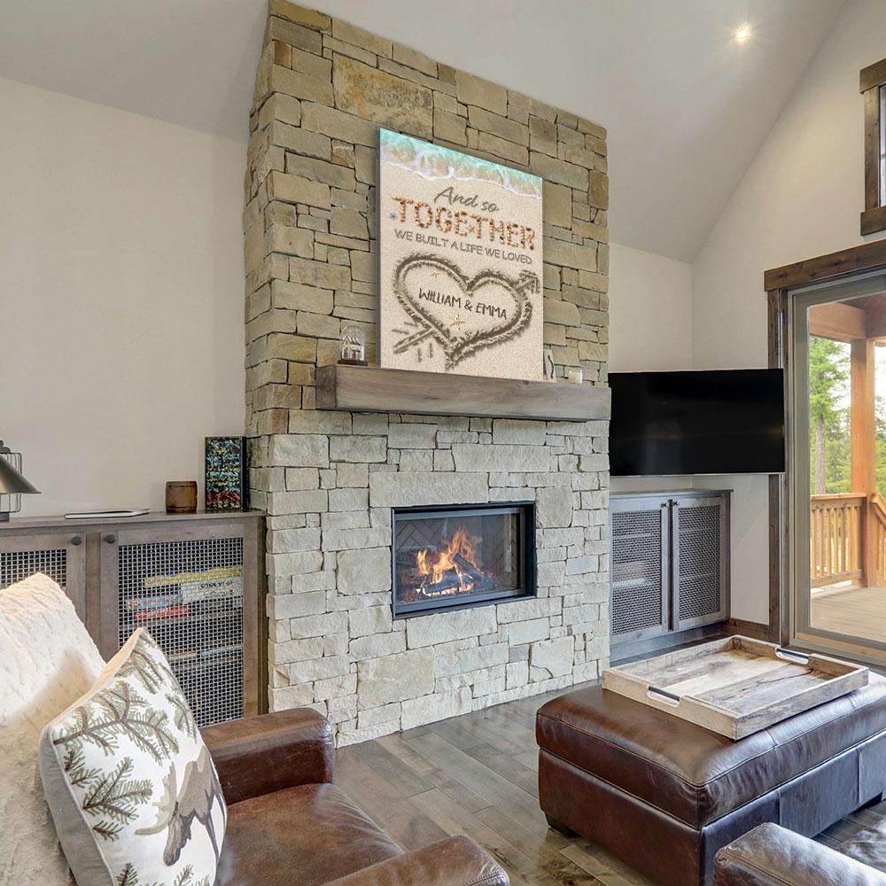 Together We Loved 2 - Personalized Custom Name Canvas