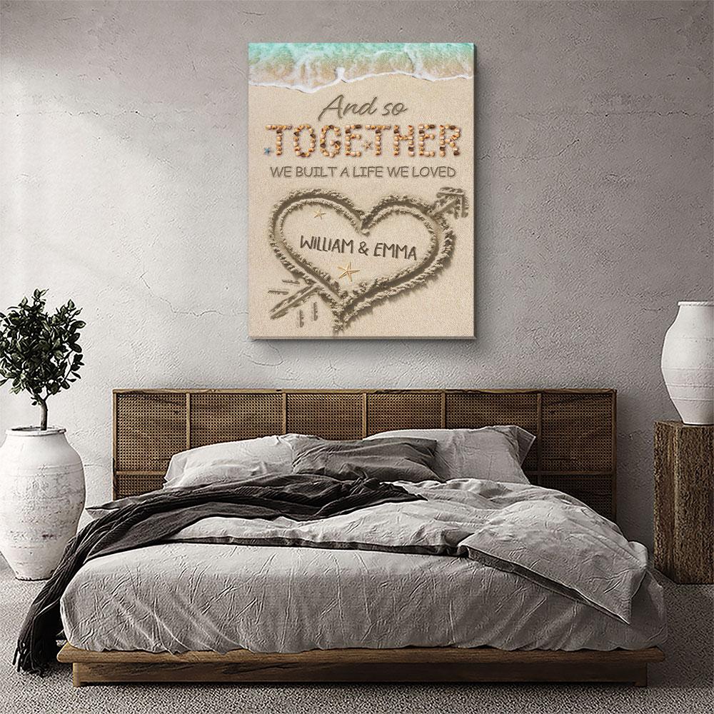 Together We Loved 2 - Personalized Custom Name Canvas