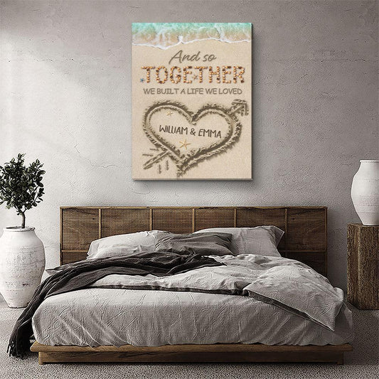 Together We Loved 2 - Personalized Custom Name Canvas
