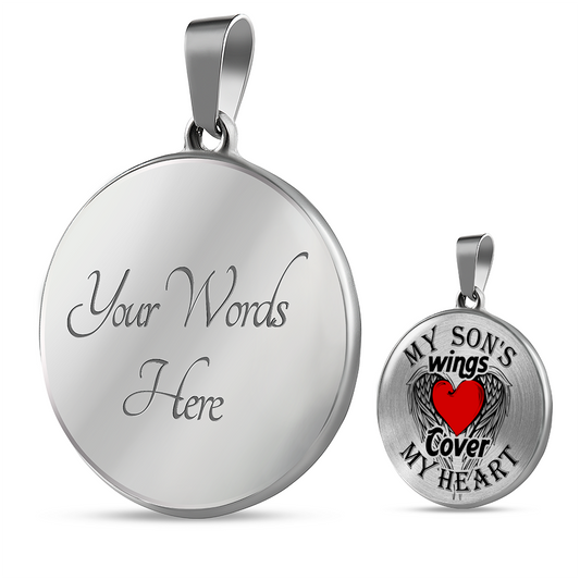 MY SON'S WINGS - REAL 18K GOLD FINISH & SILVER
