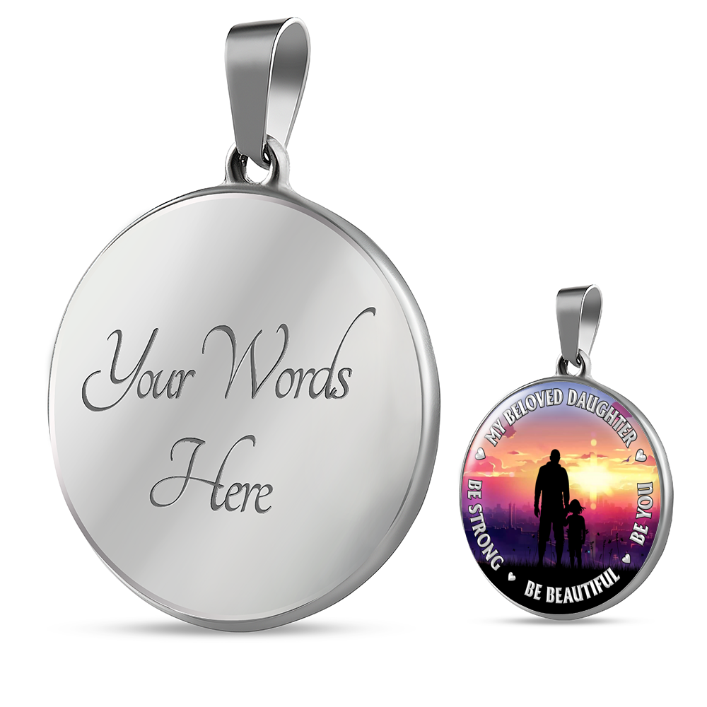 FATHER AND DAUGHTER - ROUND NECKLACE