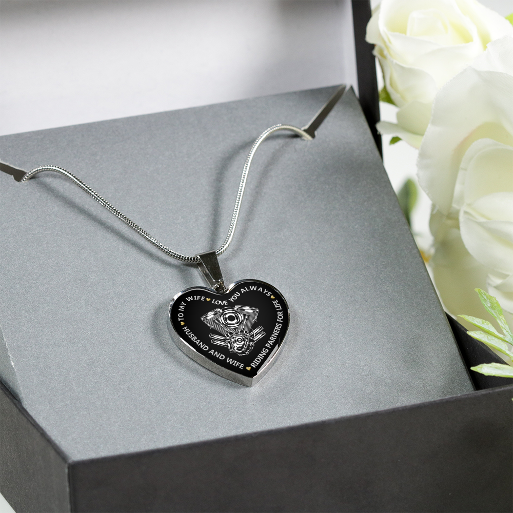 SILVER HEART NECKLACE & BANGLE - RIDING PARTNERS