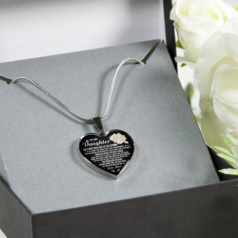 DAUGHTER MUM - MY WISH (SILVER)