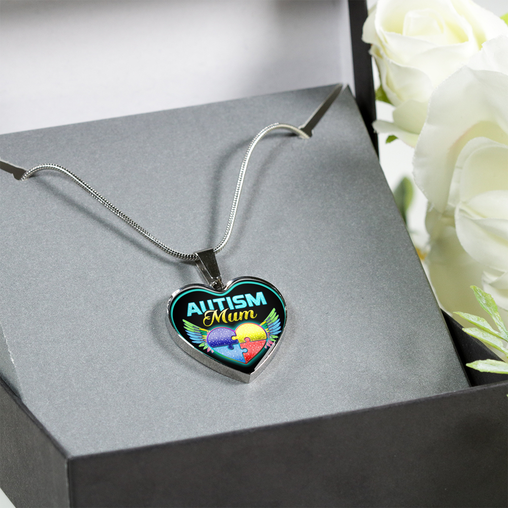 AUTISM MUM - SILVER VERSION - NECKLACE & BANGLE
