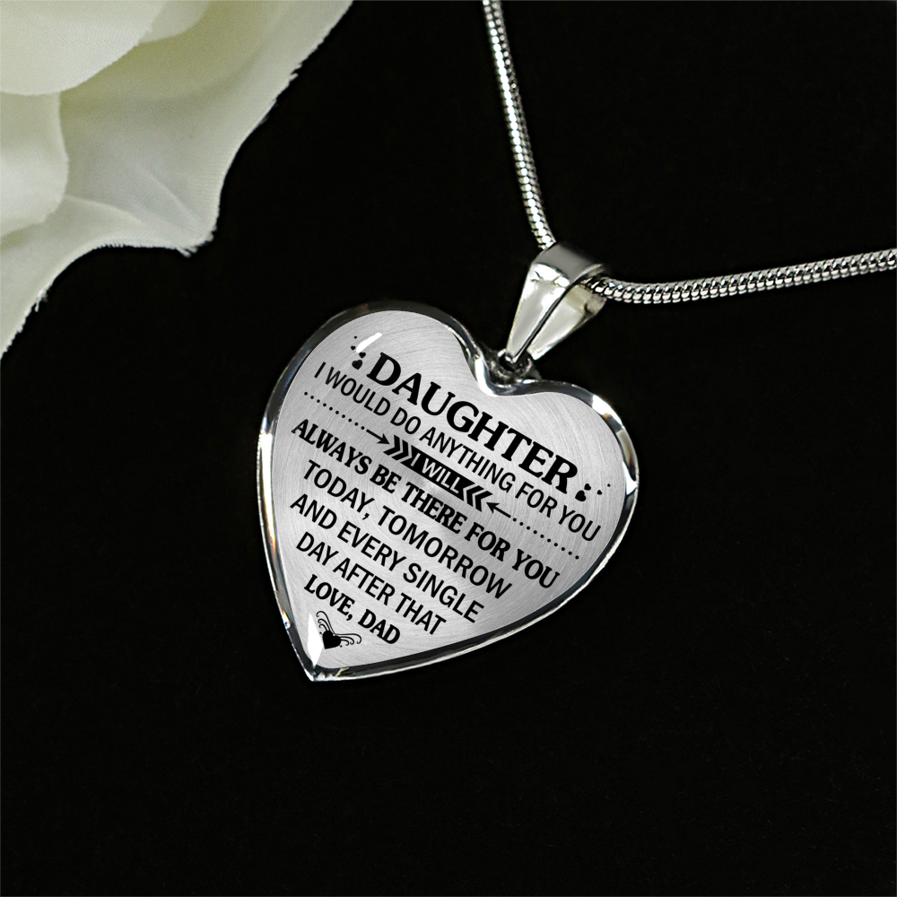 DAUGHTER DAD - HIGH QUALITY NECKLACE - BEST GIFT FOR YOUR DAUGHTER
