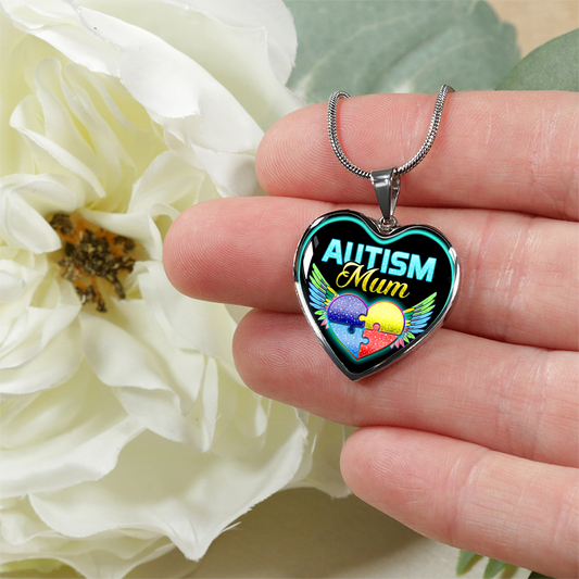 AUTISM MUM - SILVER VERSION - NECKLACE & BANGLE