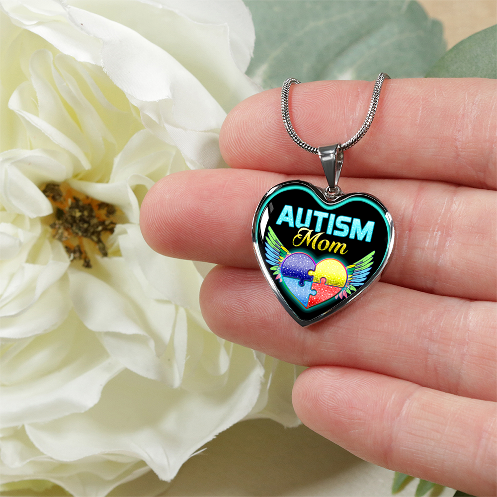FOR AUTISM MOMS - SILVER VERSION - NECKLACE & BANGLE
