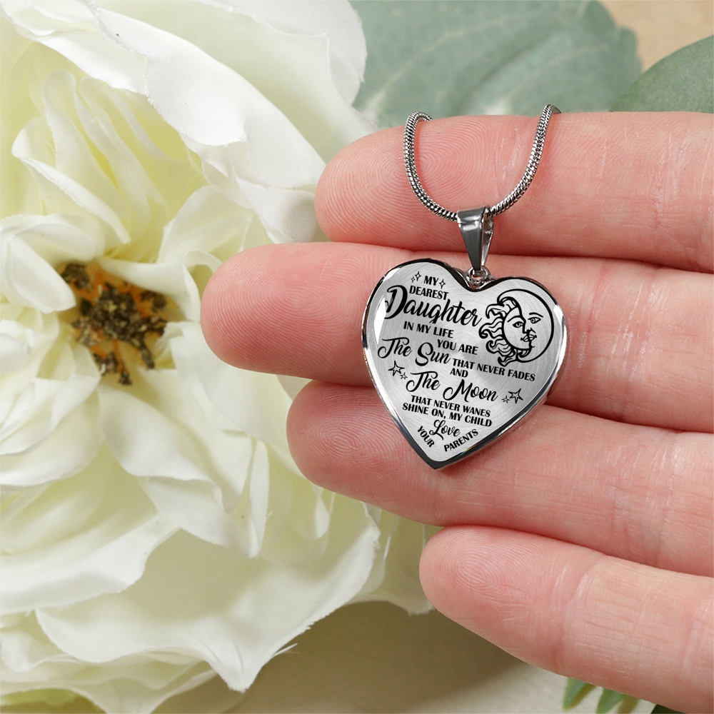 MY DEAREST DAUGHTER - REAL 18K GOLD FINISH VERSION & SILVER VERSION