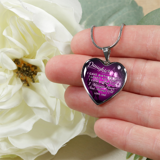 DAUGHTER DAD NECKLACE - ALWAYS HAVE ALWAYS WILL