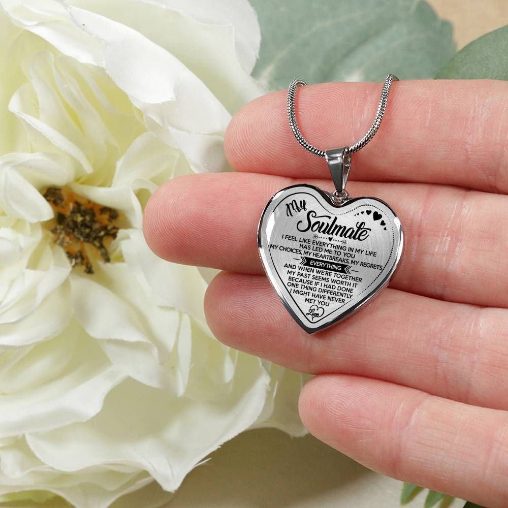 MY SOULMATE - LUXURY NECKLACE - REAL 18K GOLD FINISH & SILVER VERSION