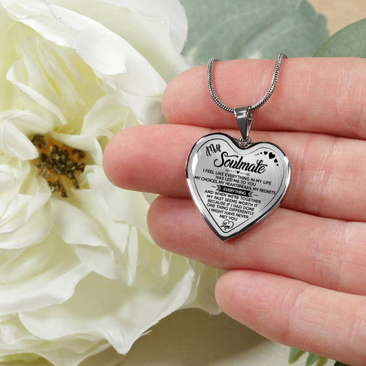 MY SOULMATE - LUXURY NECKLACE - REAL 18K GOLD FINISH & SILVER VERSION