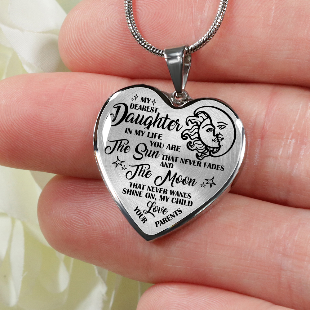 MY DEAREST DAUGHTER - REAL 18K GOLD FINISH VERSION & SILVER VERSION