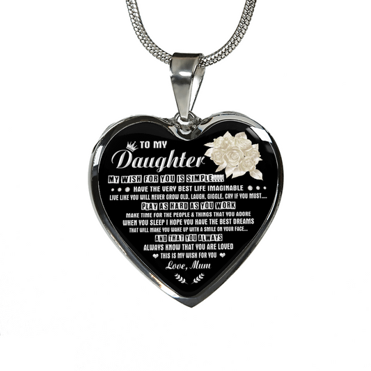 DAUGHTER MUM - MY WISH (SILVER)