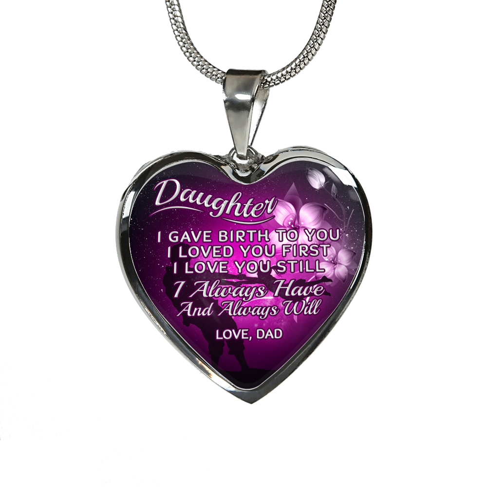 DAUGHTER DAD NECKLACE - ALWAYS HAVE ALWAYS WILL