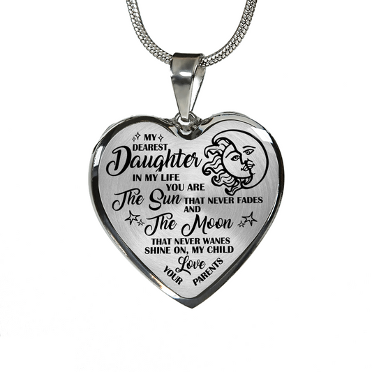 MY DEAREST DAUGHTER - REAL 18K GOLD FINISH VERSION & SILVER VERSION