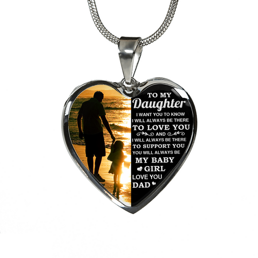 DAUGHTER DAD -  BABY GIRL (SILVER)