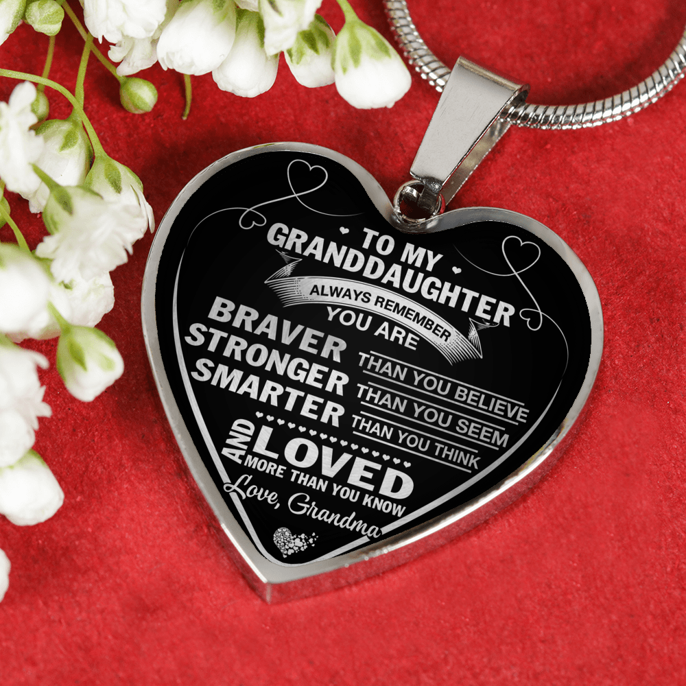 TO MY GRANDDAUGHTER - LUXURY NECKLACE - GRANDDAUGHTER & GRANDPMA