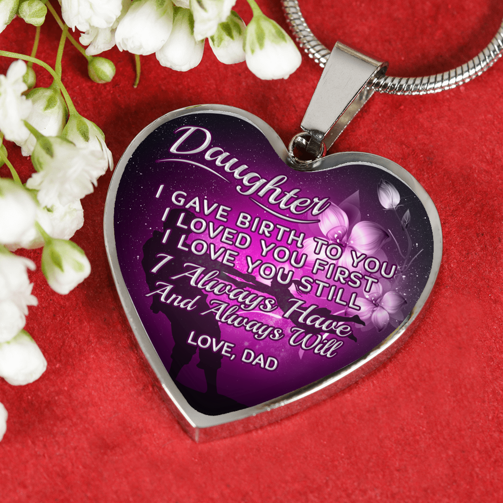 DAUGHTER DAD NECKLACE - ALWAYS HAVE ALWAYS WILL