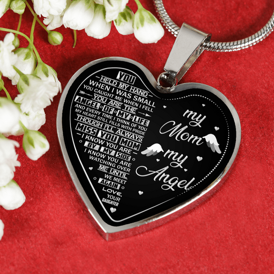 MY MOM MY ANGEL - SILVER VERSION - NECKLACE & BANGLE