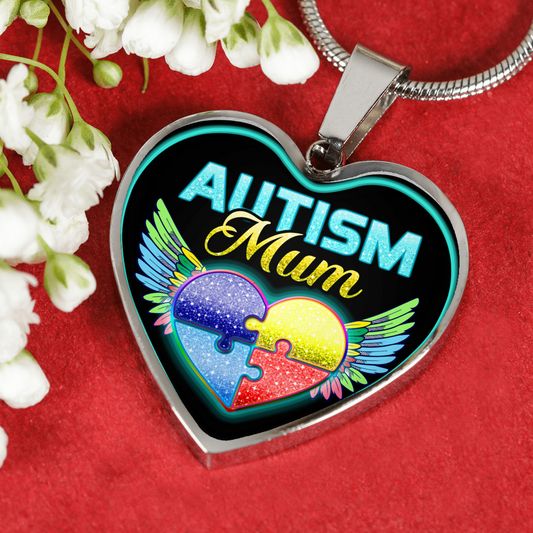 AUTISM MUM - SILVER VERSION - NECKLACE & BANGLE