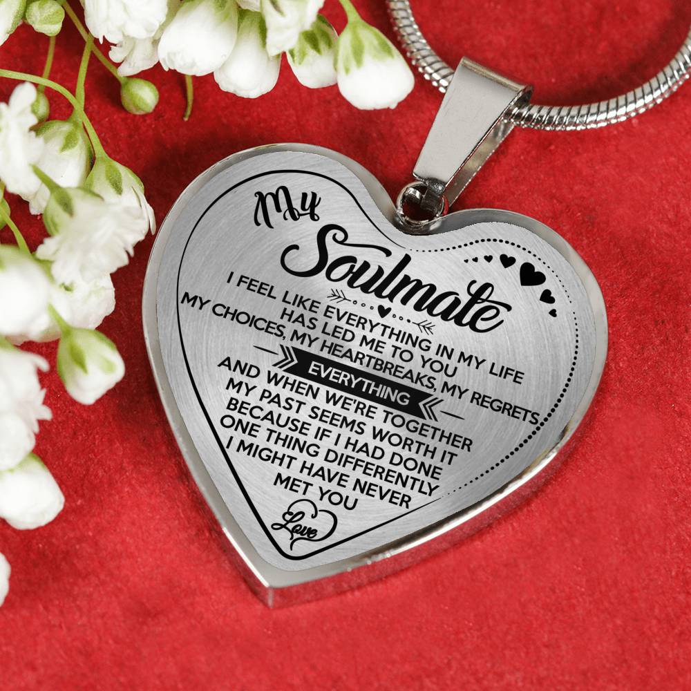 MY SOULMATE - LUXURY NECKLACE - REAL 18K GOLD FINISH & SILVER VERSION