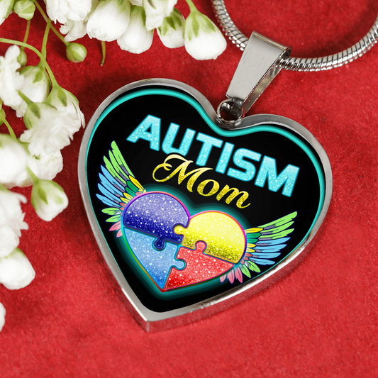 FOR AUTISM MOMS - SILVER VERSION - NECKLACE & BANGLE