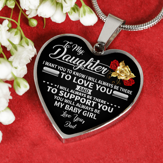 DAUGHTER DAD - MY BABY GIRL (SILVER)