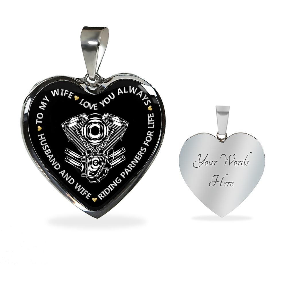 SILVER HEART NECKLACE & BANGLE - RIDING PARTNERS