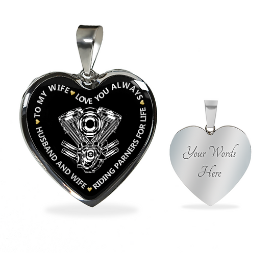 SILVER HEART NECKLACE & BANGLE - RIDING PARTNERS