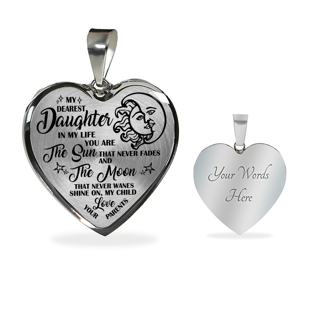 MY DEAREST DAUGHTER - REAL 18K GOLD FINISH VERSION & SILVER VERSION