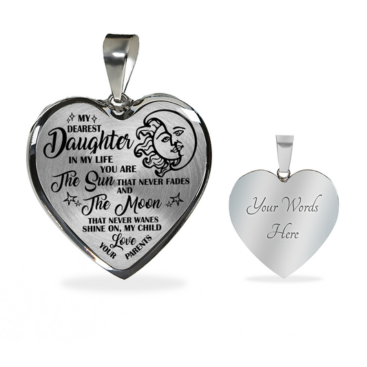 MY DEAREST DAUGHTER - REAL 18K GOLD FINISH VERSION & SILVER VERSION