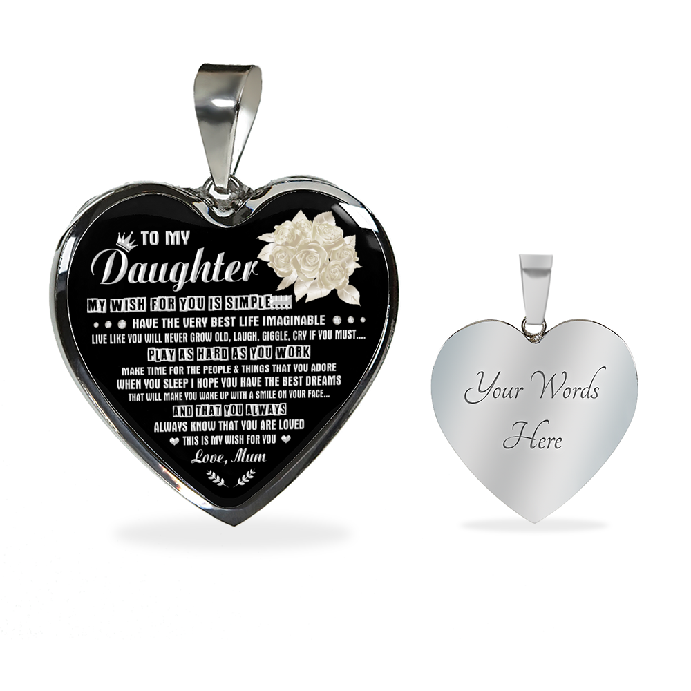 DAUGHTER MUM - MY WISH (SILVER)