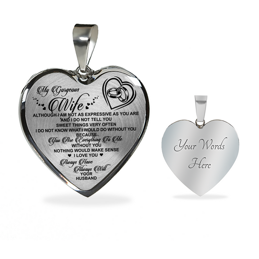 MY GORGEOUS WIFE - REAL 18K GOLD FINISH VERSION & SILVER VERSION