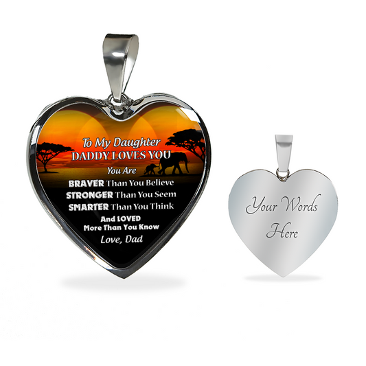 DAUGHTER FATHER - NECKLACE & BANGLE - SILVER VERSION