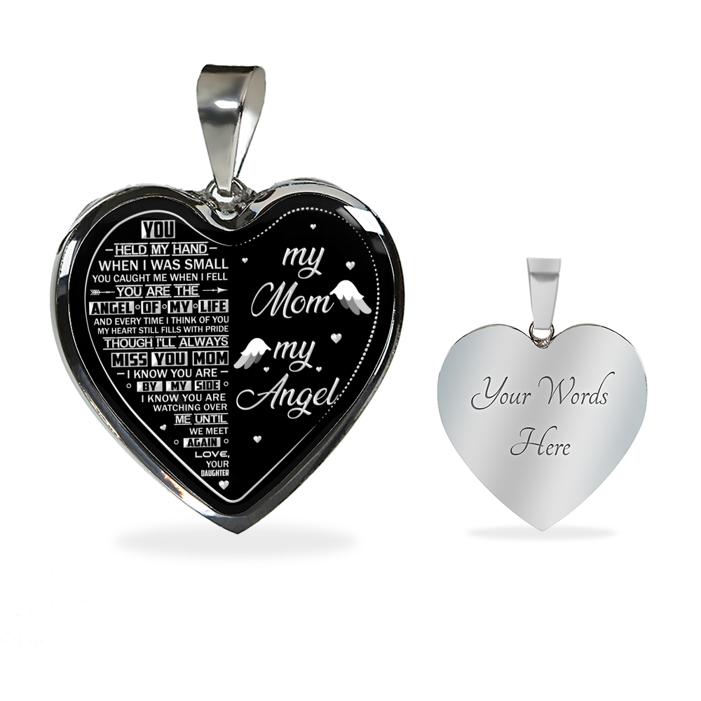 MY MOM MY ANGEL - SILVER VERSION - NECKLACE & BANGLE