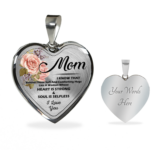 TO MY MOM - PRECIOUS PRESENT FOR YOUR MOTHER - REAL 18K GOLD FINISH VERSION & SILVER VERSION