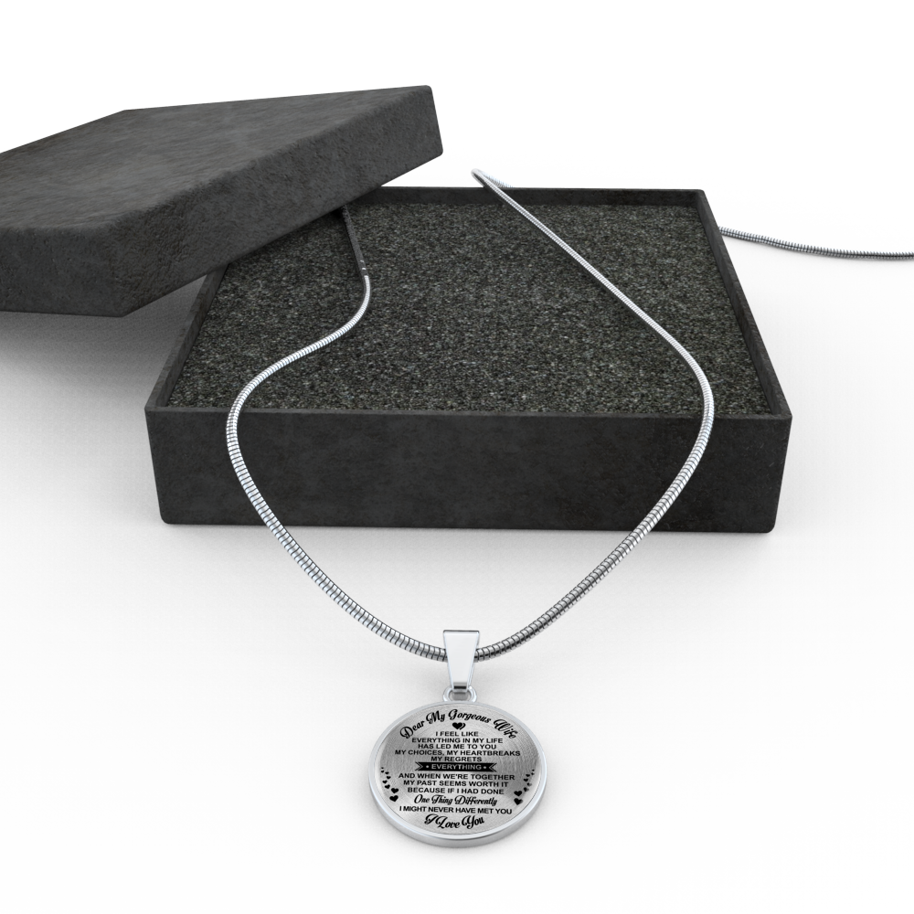 BEST GIFT FOR YOUR GORGEOUS WIFE - REAL 18K GOLD FINISH & SILVER VERSION - LUXURY NECKLACE