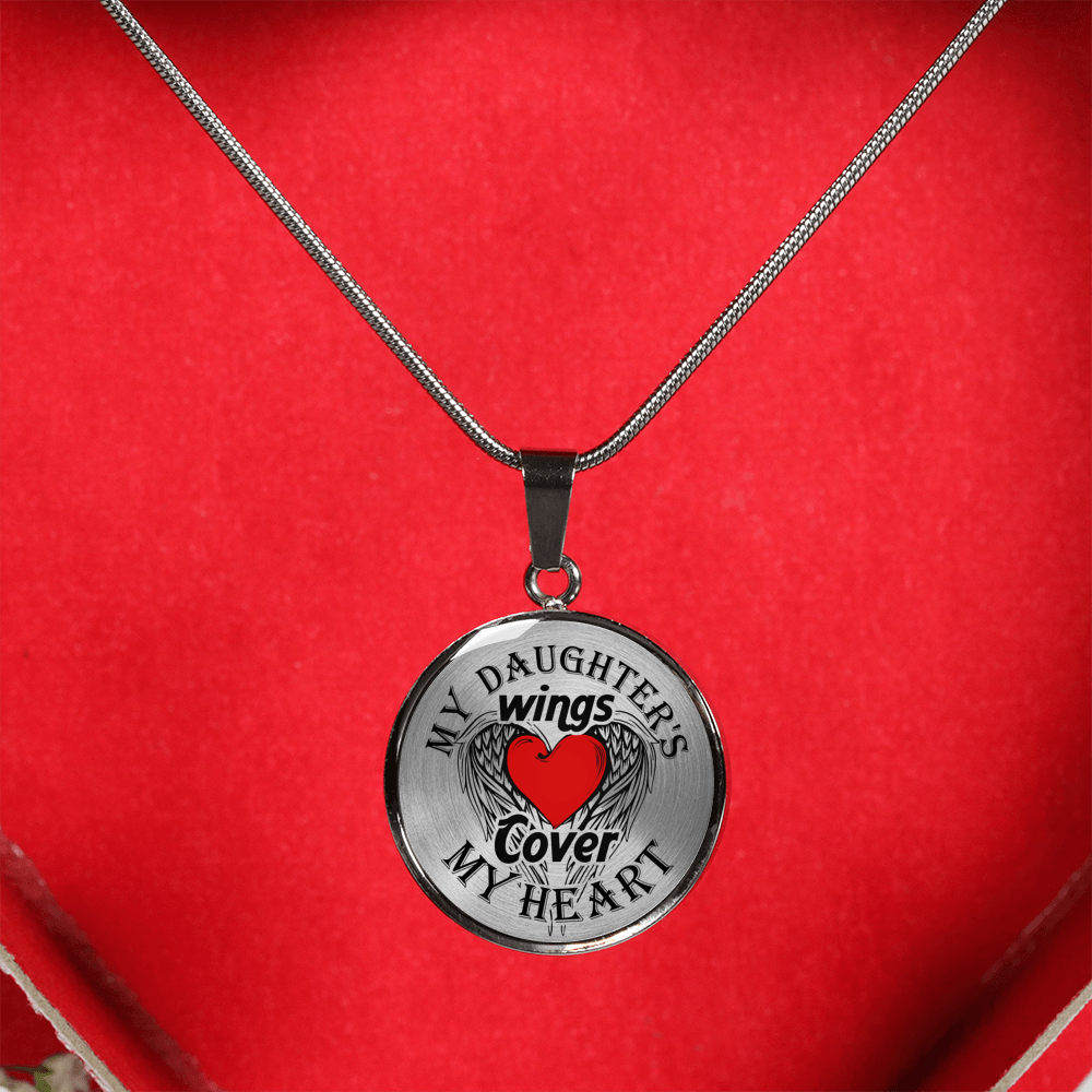 MY DAUGHTER'S WINGS - REAL 18K GOLD FINISH & SILVER