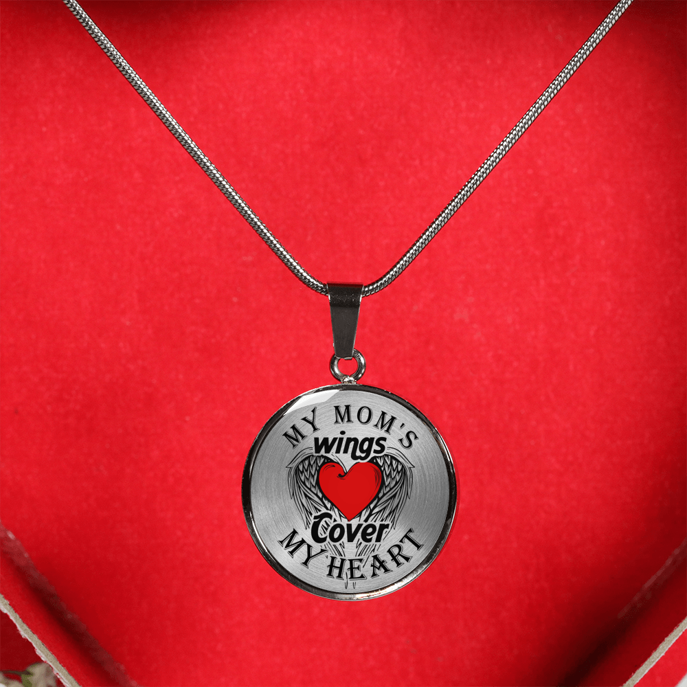 MY MOM'S WINGS - REAL 18K GOLD FINISH & SILVER