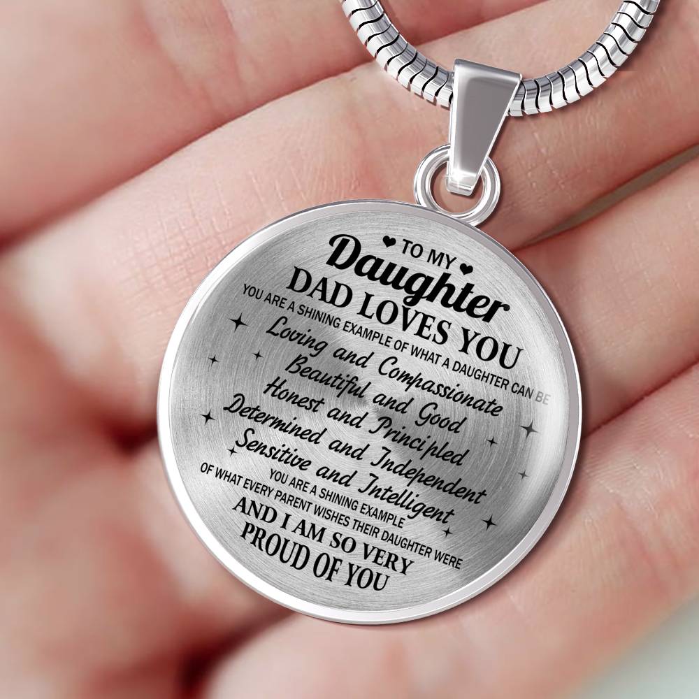 TO MY DAUGHTER - PROUD OF YOU- GIFT FROM DAD