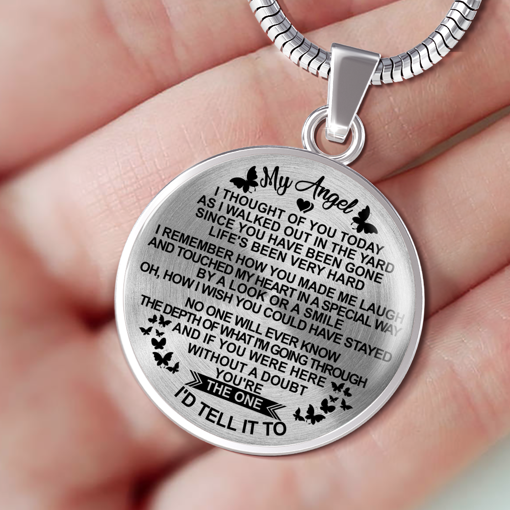 MY ANGEL - HIGH QUALITY NECKLACE - REAL 18K GOLD FINISH