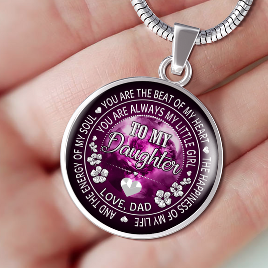 DAUGHTER DAD - LITTLE GIRL (SILVER)