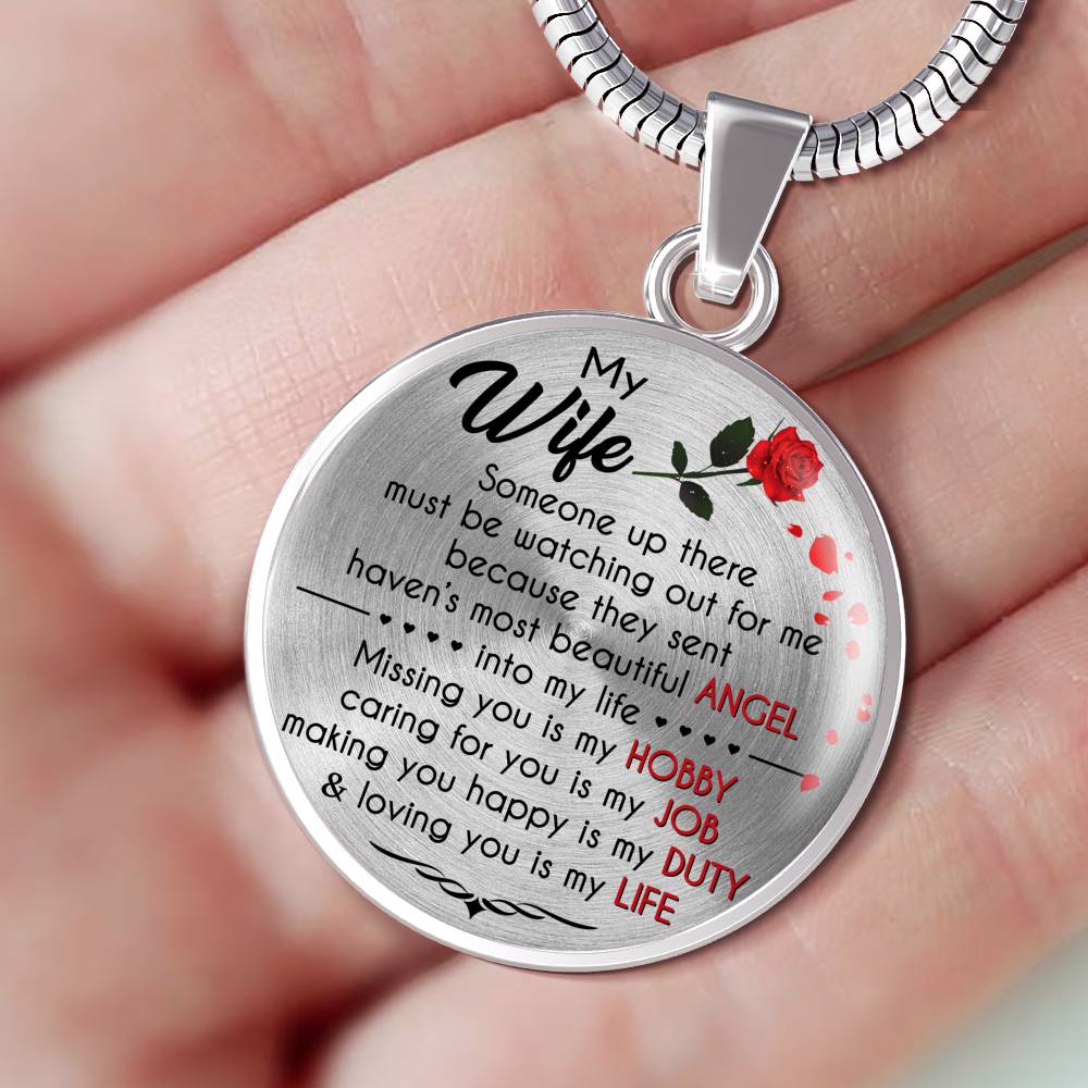 MY WIFE - BEAUTIFUL ANGEL - NECKLACE & BANGLE