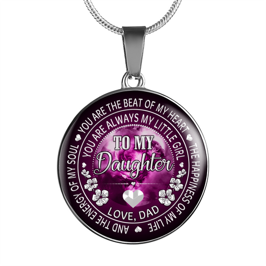 DAUGHTER DAD - LITTLE GIRL (SILVER)