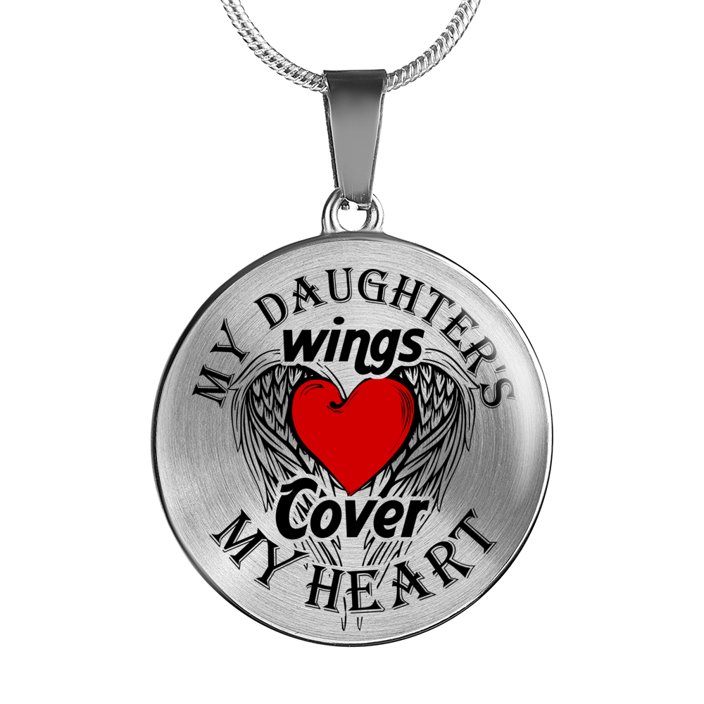 MY DAUGHTER'S WINGS - REAL 18K GOLD FINISH & SILVER