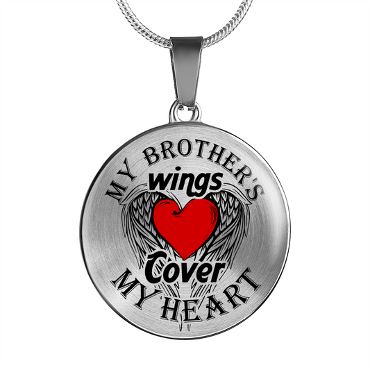 MY BROTHER'S WINGS - REAL 18K GOLD FINISH & SILVER