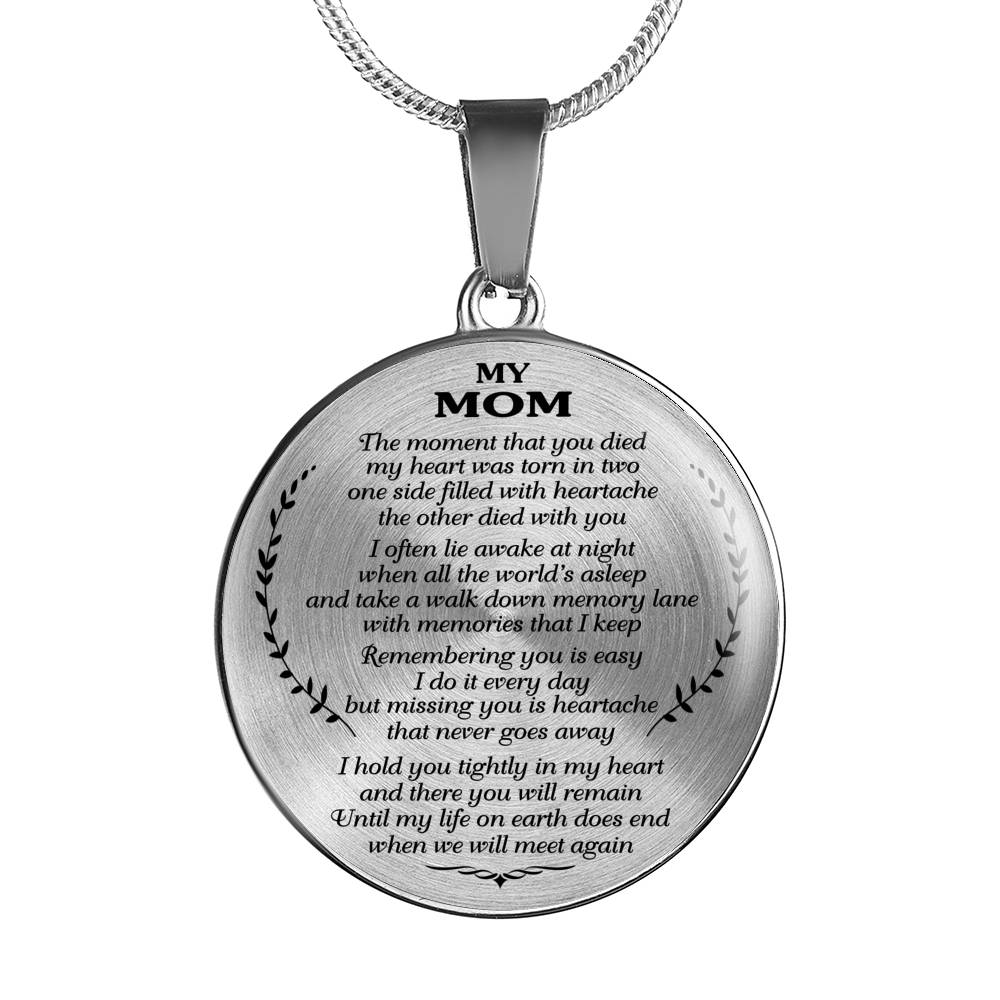 THE MOMENT THAT YOU DIED - MY MOM