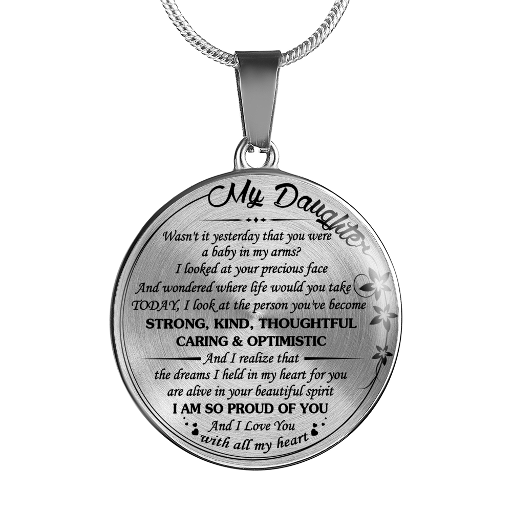 MY DAUGHTER - REAL 18K GOLD FINISH & SILVER VERSION